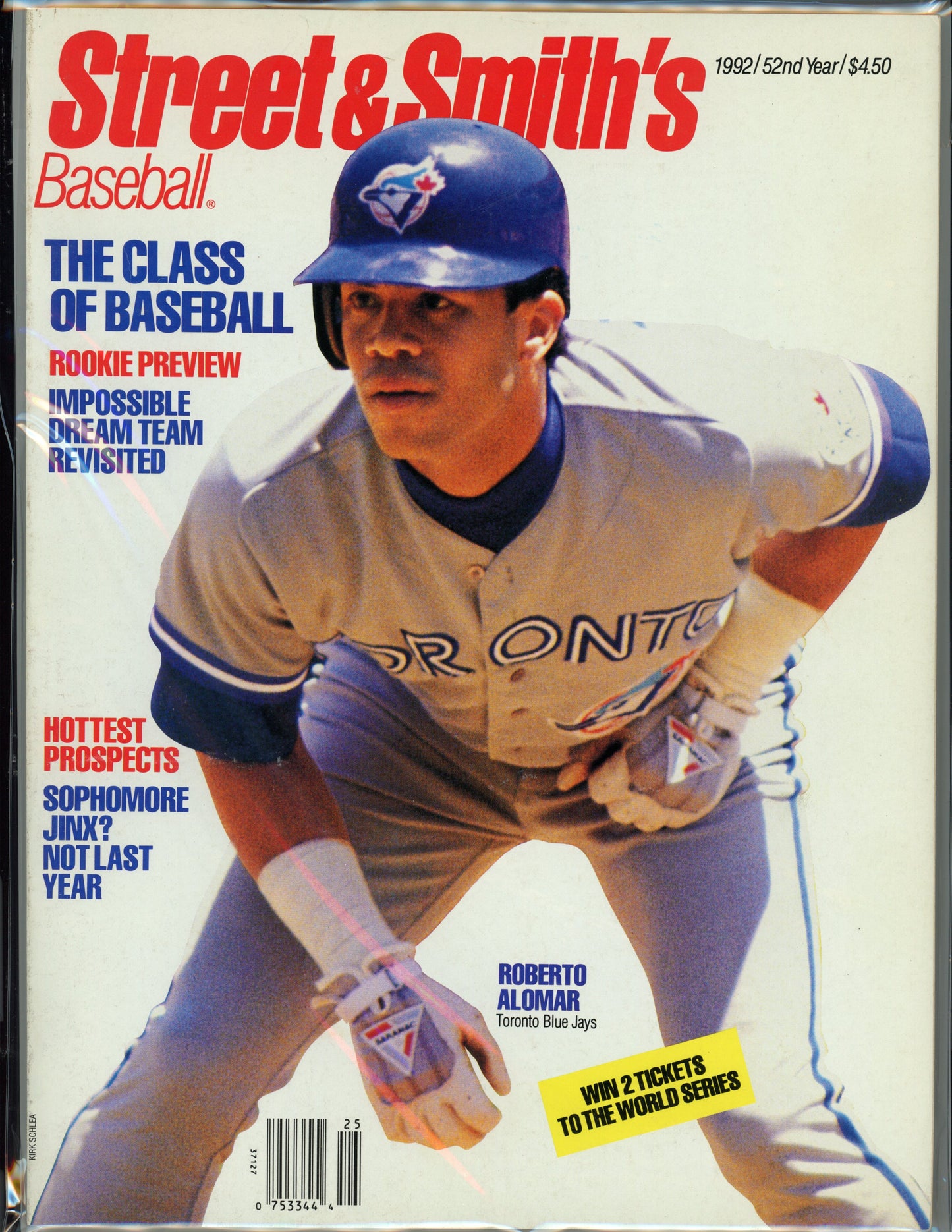 Street And Smith's Vintage Baseball Magazine (1992 Yearbook) Blue Jays, Roberto Alomar