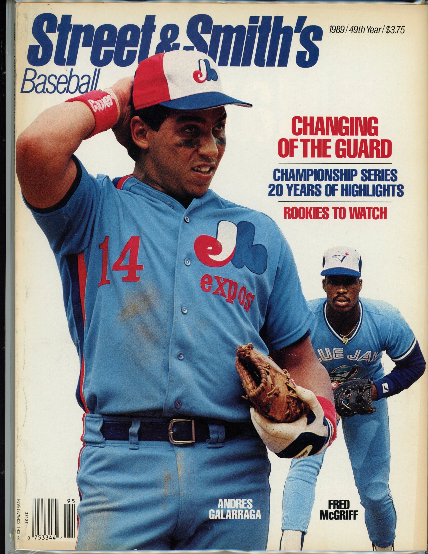 Street And Smith's Vintage Baseball Magazine (1989 Yearbook) Blue Jays, Expos