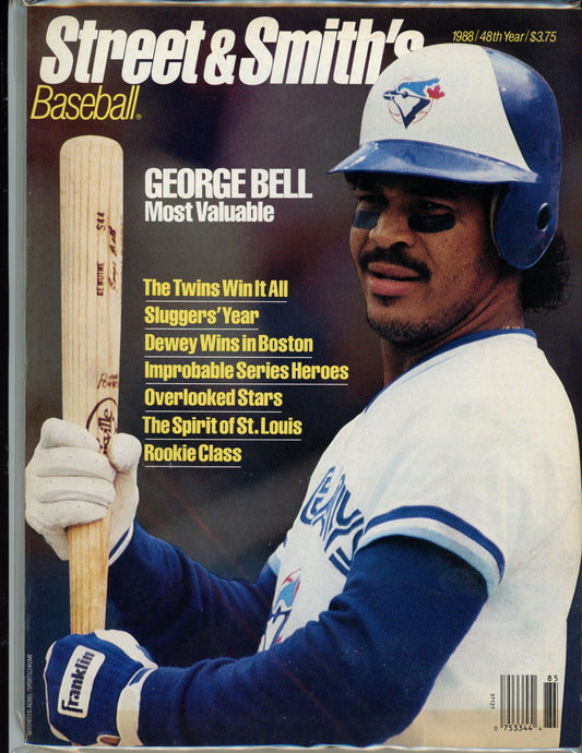 Street And Smith's Vintage Baseball Magazine (1988 Yearbook) Blue Jays George Bell