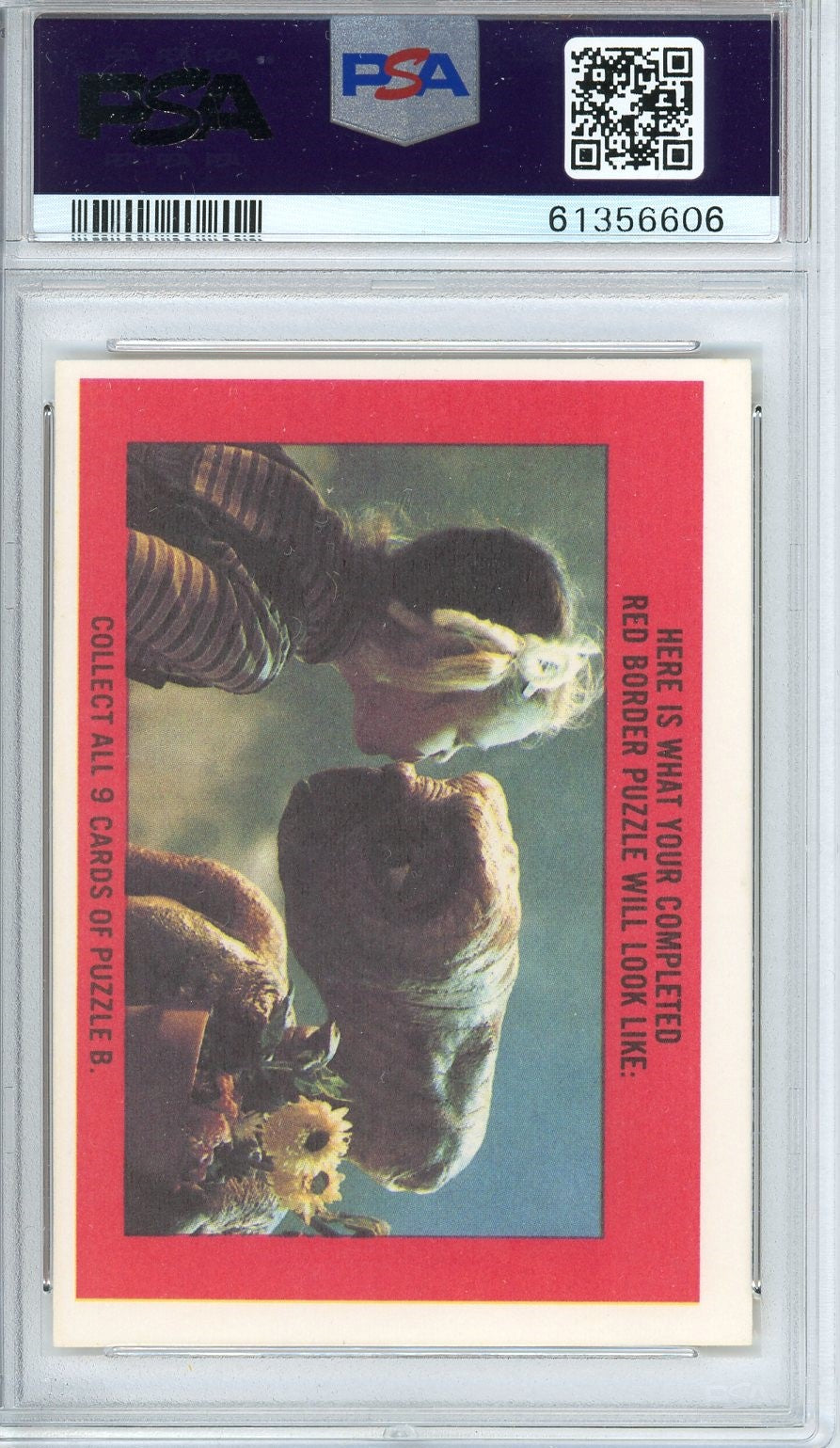 1982 Topps E.T. Sticker Card PSA 7