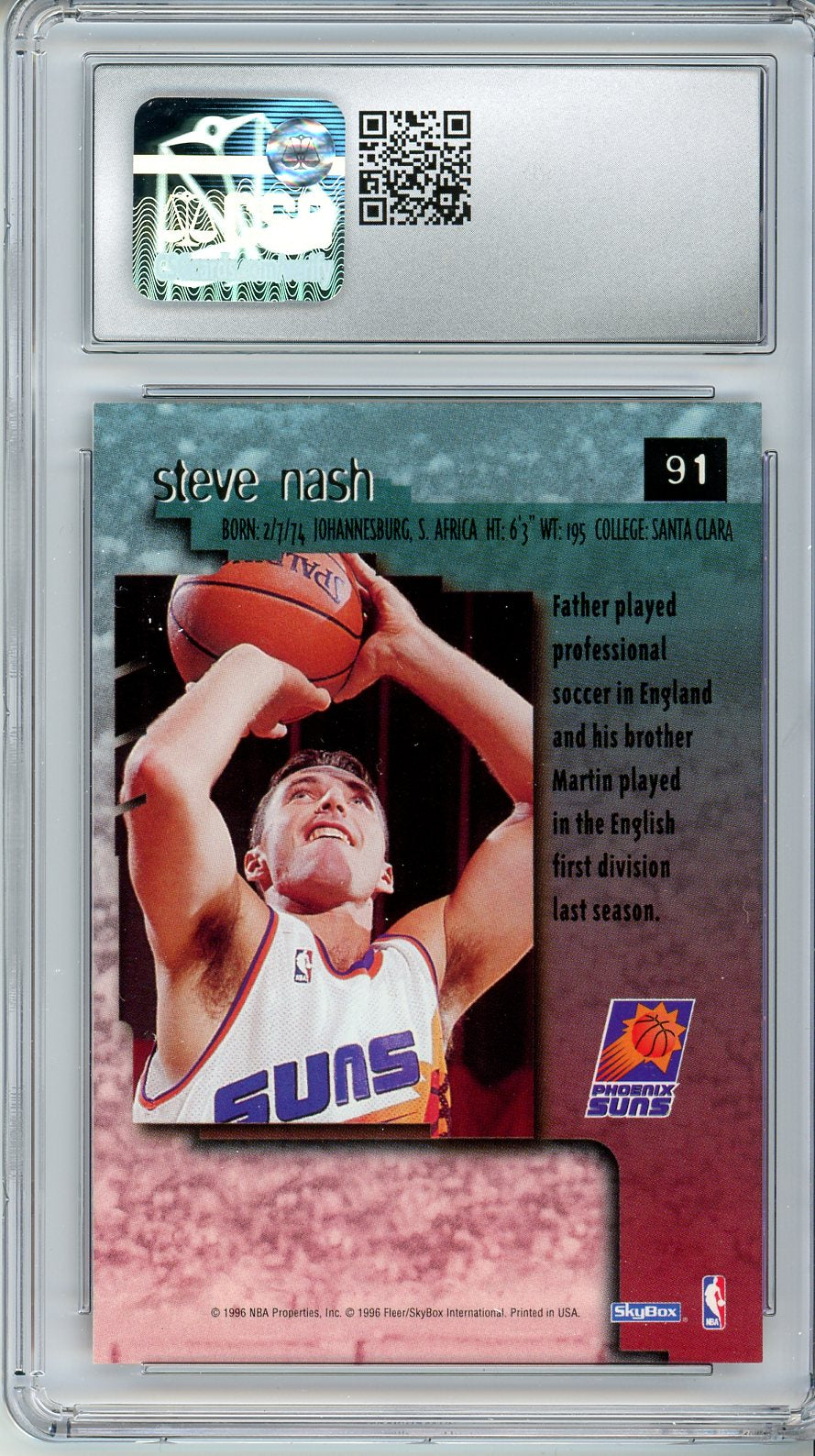 1996-97 SkyBox Premium #91 Steve Nash CSG 9