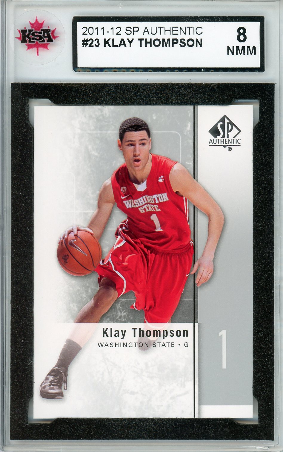 2011-12 SP Authentic #23 Klay Thompson Basketball Rookie Card KSA 8