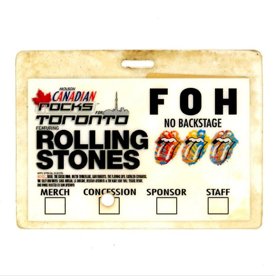Sarstock Rolling Stones Concert Ticket Access Pass Arena (Toronto, 2003)