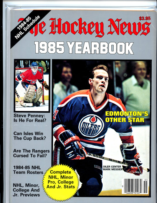The Hockey News 1985 Yearbook Vintage Hockey Magazine Mark Messier, Steve Penney