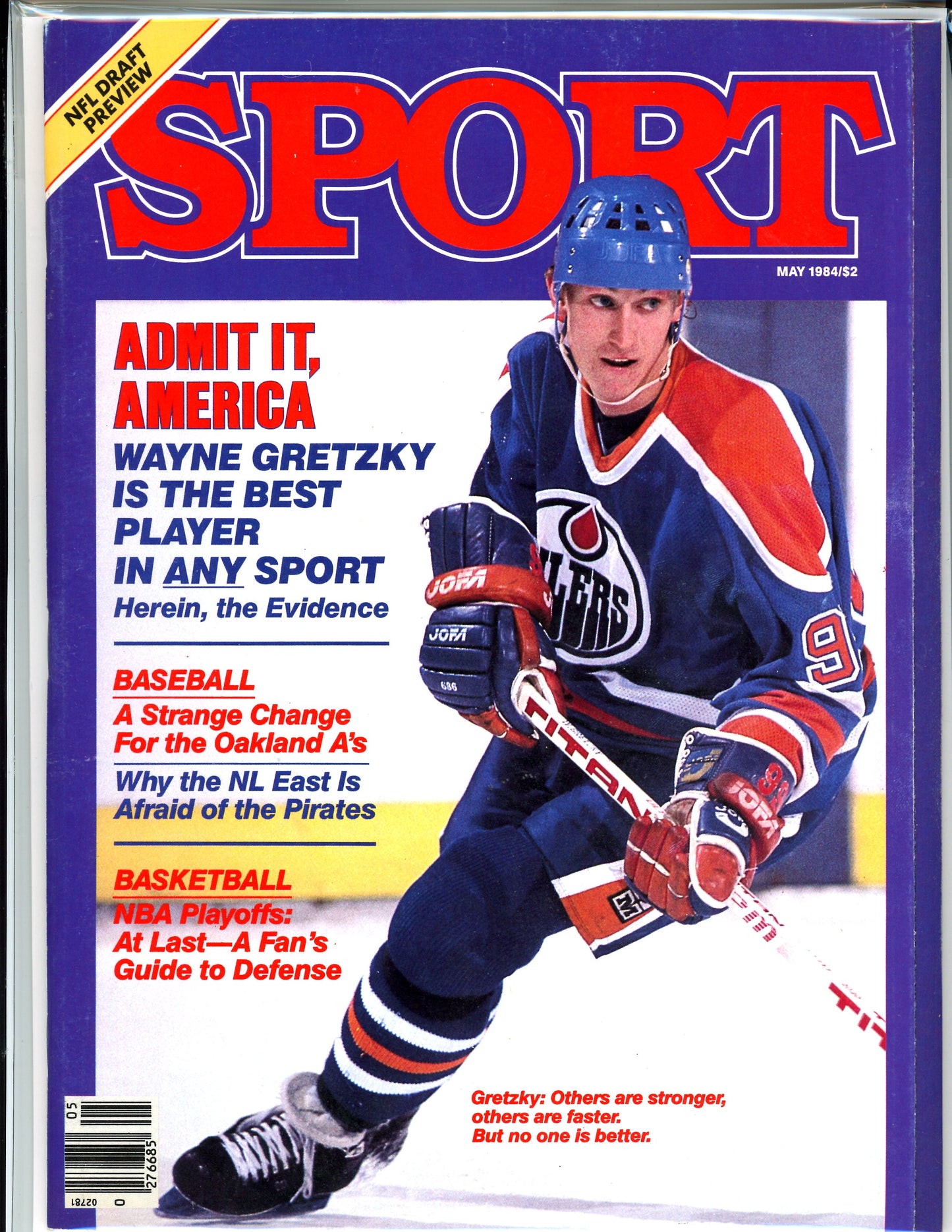 Vintage Sport Magazine NHL Hockey (May, 1984) Wayne Gretzky No Label