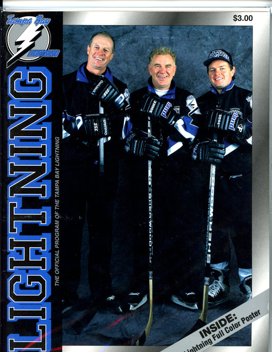 Vintage Tampa Bay Lightning Hockey Game Program Magazine (May 3, 1995) Terry Crisp