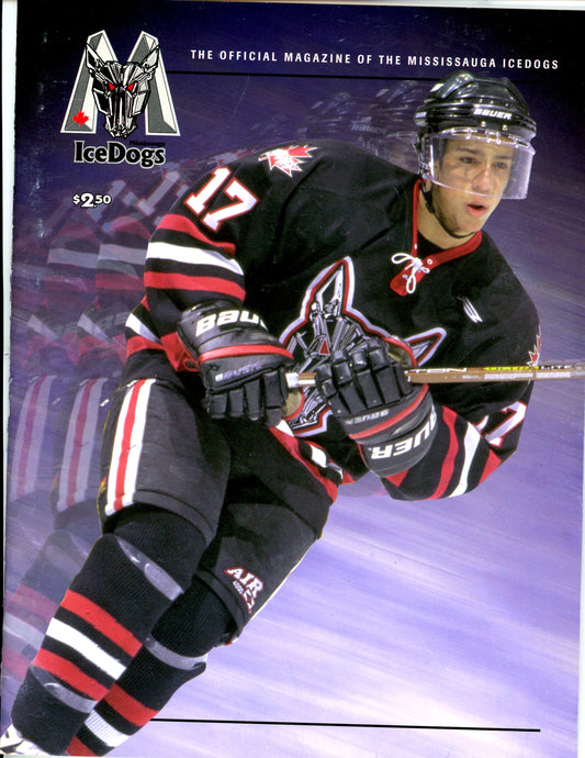 Vintage Mississauga Ice Dogs Hockey Game Program Magazine (December 29, 1999) Jason Spezza, Don Cherry