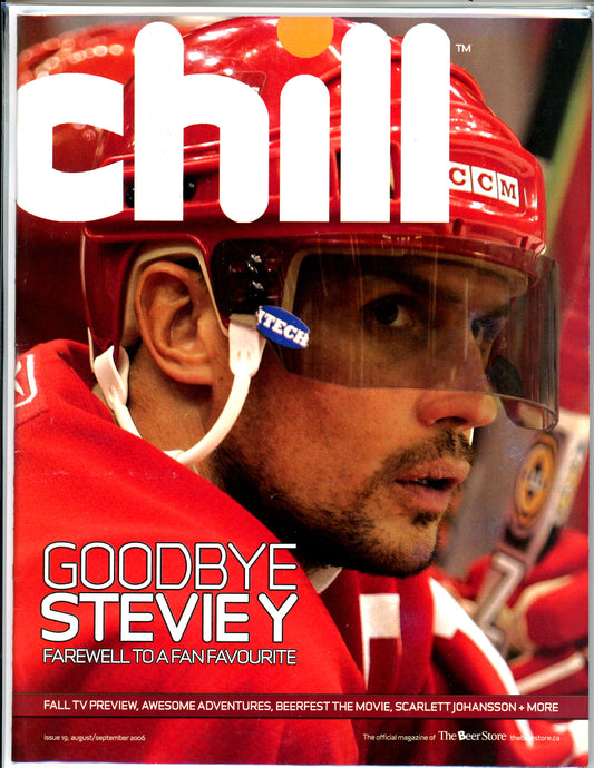 Chill Rare Beer Store Magazine (August, 2006) Steve Yzerman Red Wings Hockey Tribute