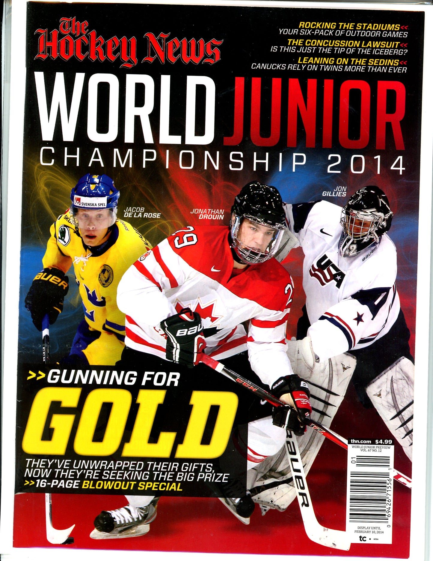 The Hockey News World Junior Championship Special Edition Vintage Magazine (Feb, 2014) Jonathan Drouin