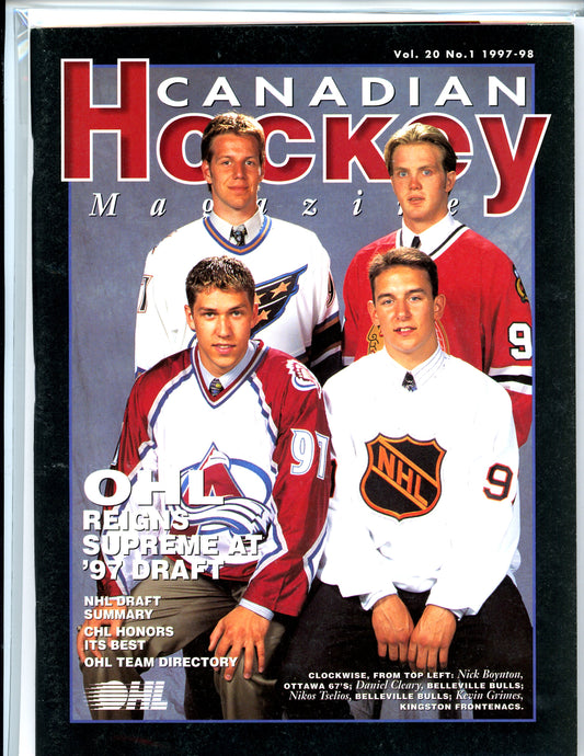 Canadian Hockey Magazine (Issue 1, 1997) OHL Draft Preview & Team Directory