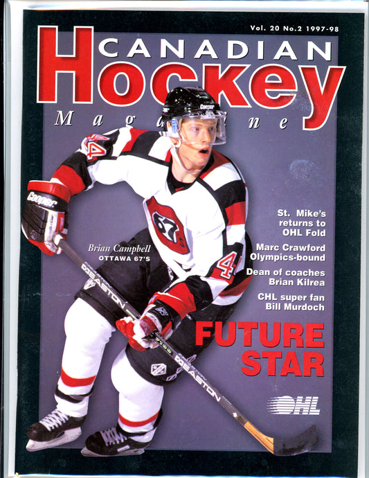Canadian Hockey Magazine (Issue 2, 1997) OHL Bryan Campbell Future Star