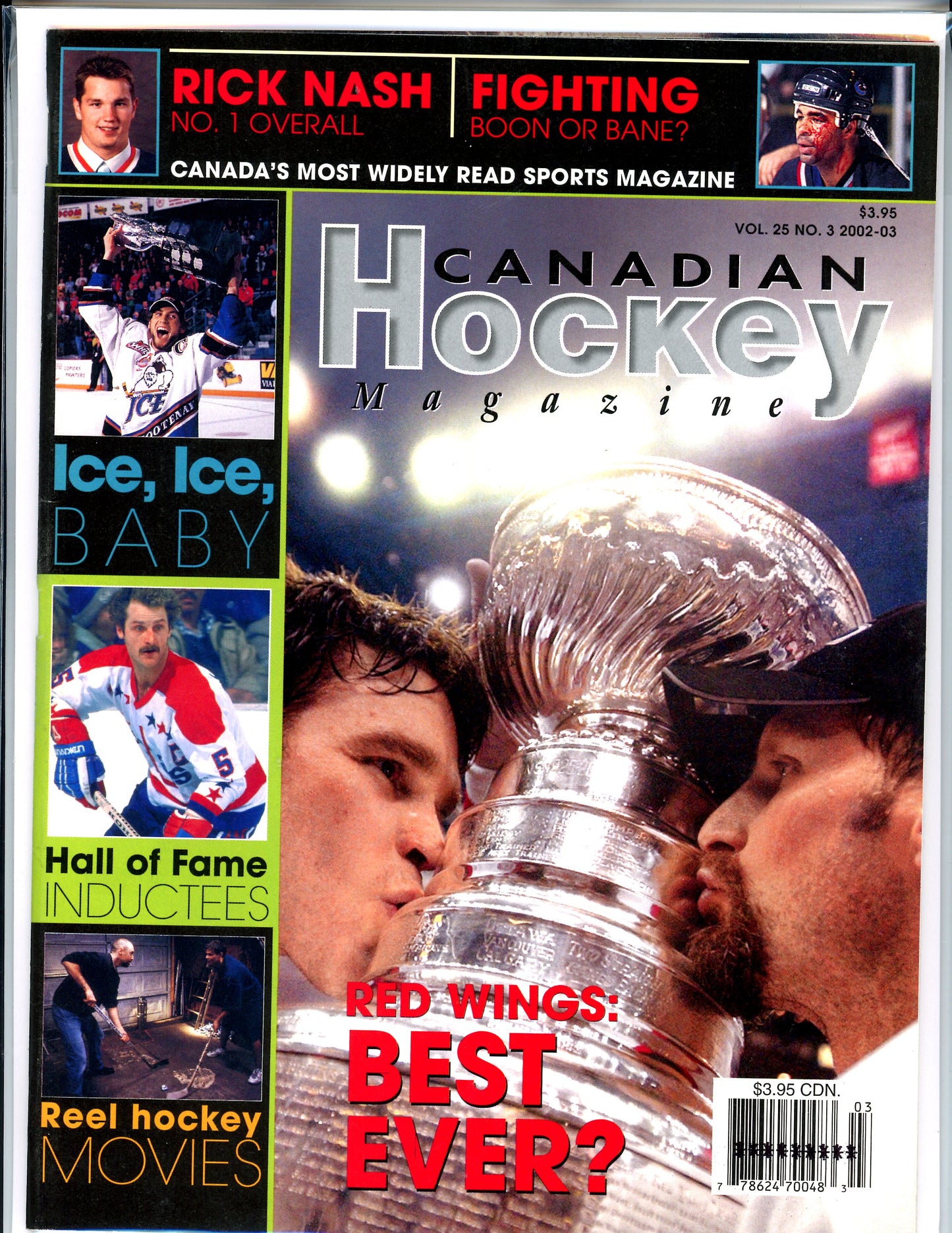 Canadian Hockey Magazine Vintage (Issue 3, 2003) HOF Hall Of Fame Inductees, Red Wings