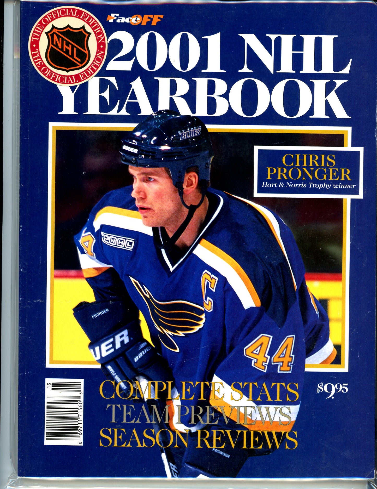 2001 NHL Yearbook Vintage Hockey Magazine Al MacInnis St Louis Blues