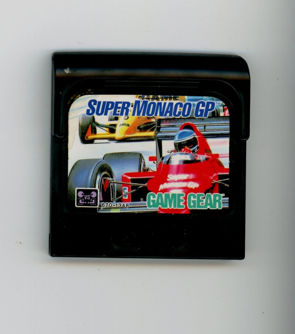 Original Super Monaco GP Racing Sega Game Gear Video Game Cartridge