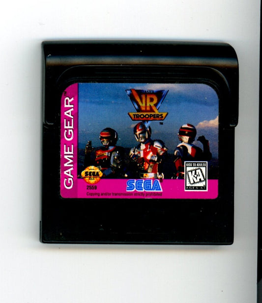 Original VR Troopers Sega Game Gear Video Game Cartridge