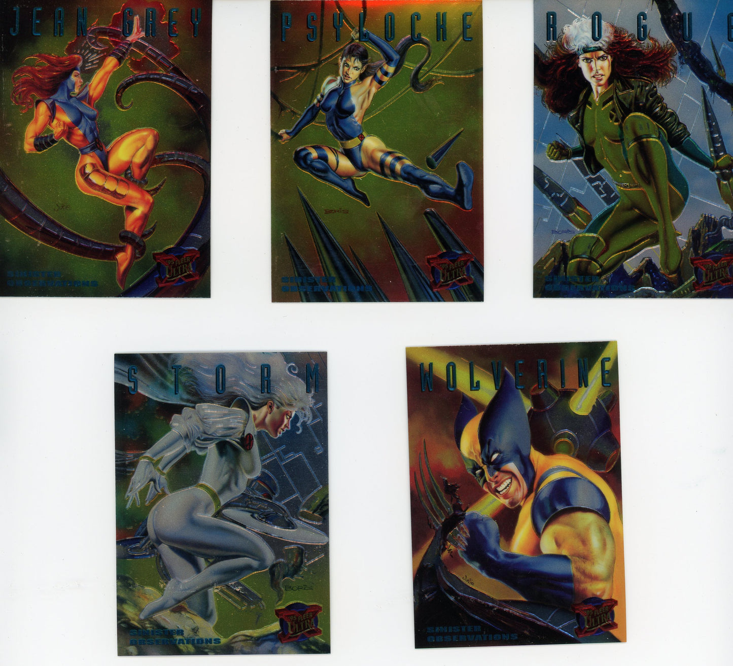 1995 Fleer Marvel Sinister Observations (10 Card Set)