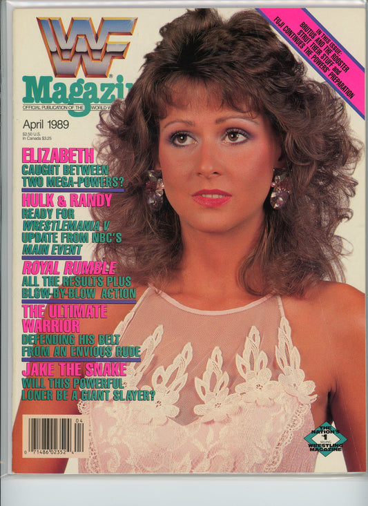 WWF Magazine (April 1989) Elizabeth, Hulk Hogan, Randy Savage