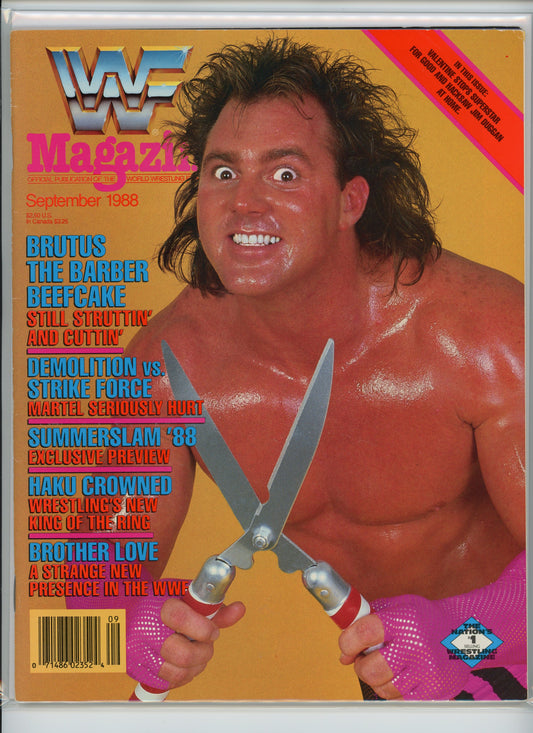 WWF Magazine (September 1988) Brutus "The Barber" Beefcake