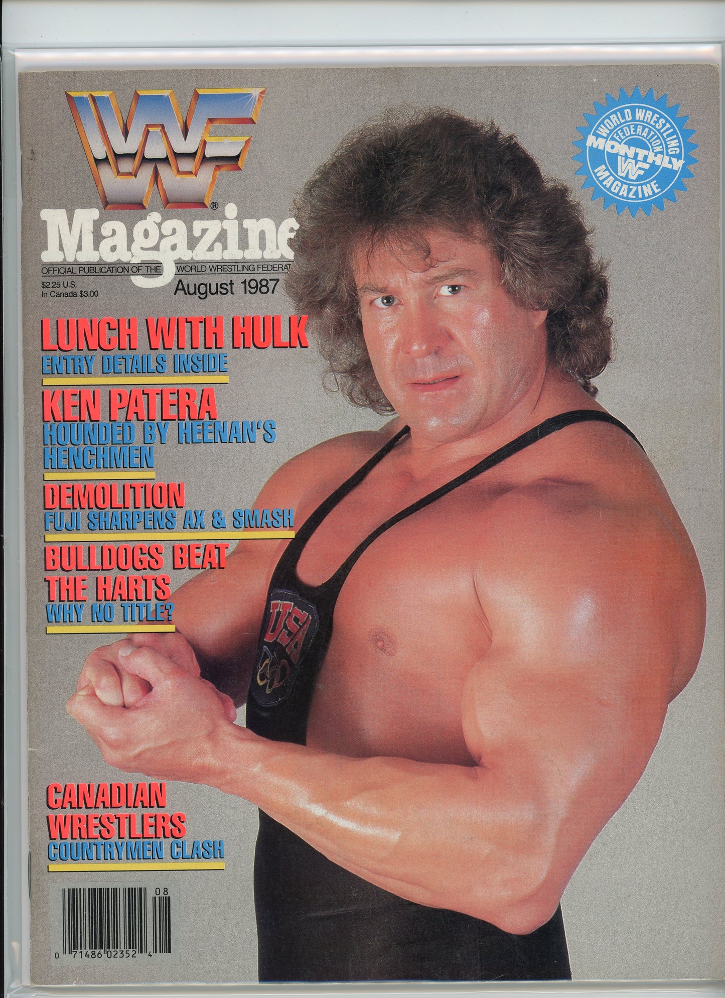 WWF Magazine (August 1987) Ken Patera