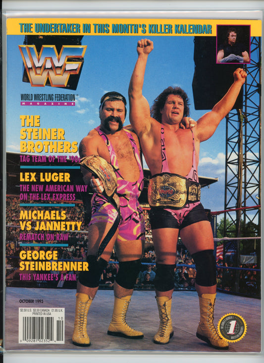 WWF Wrestling Magazine (October 1992) The Steiner Brothers