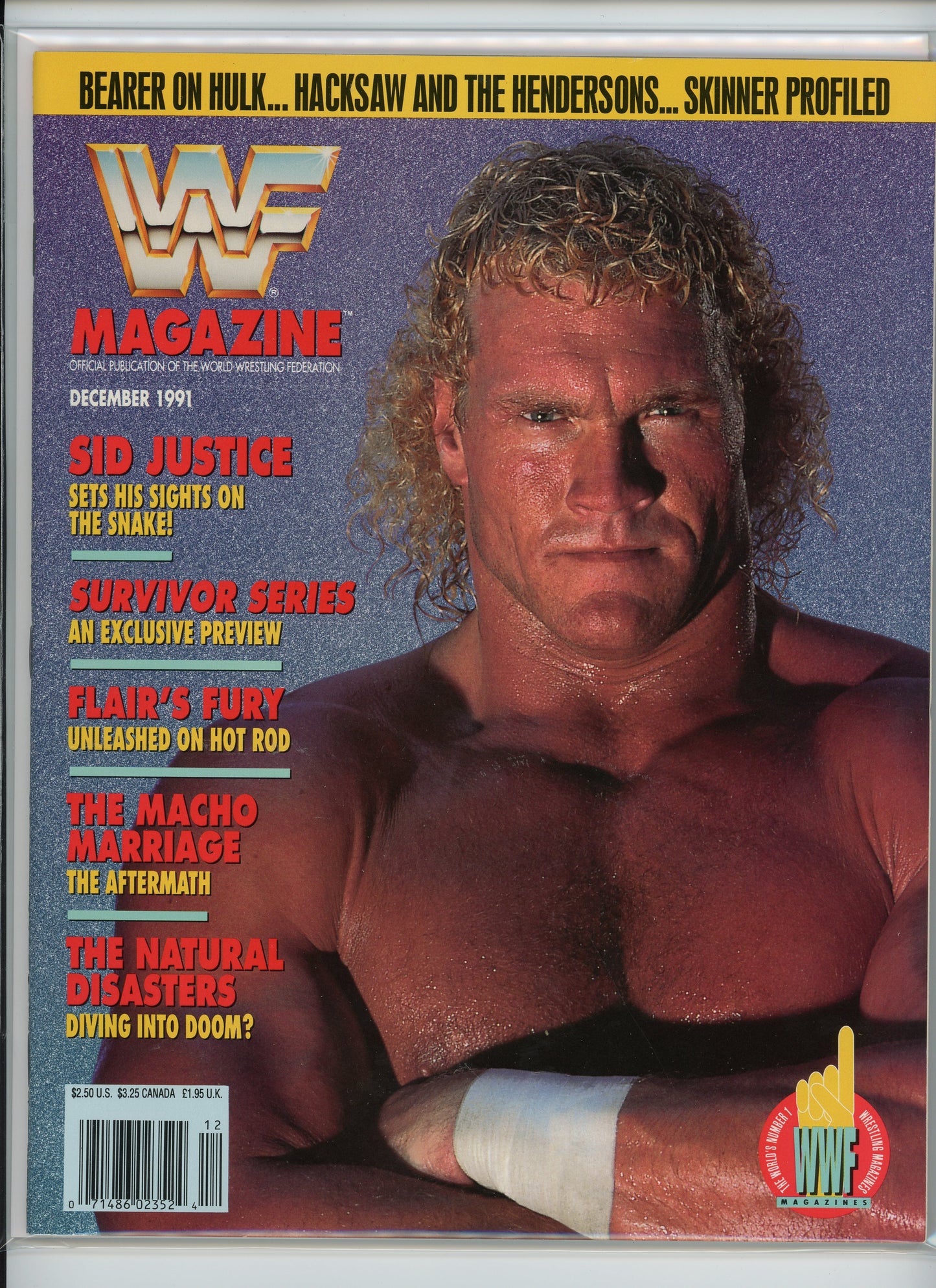 WWF Magazine (December 1991) Sid Justice