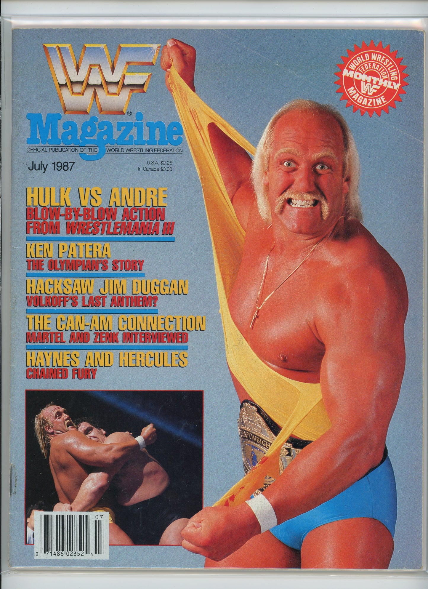 WWF Magazine (July 1987) Hulk Hogan, Andre the Giant