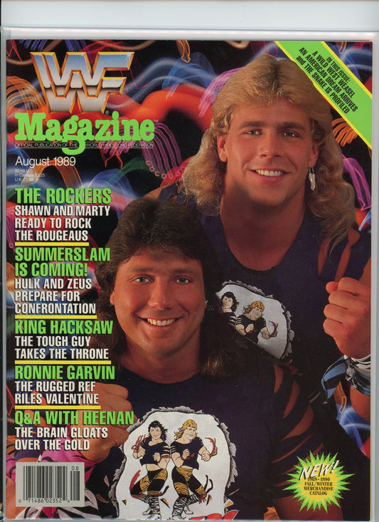 WWF Magazine (August 1989) The Rockers Shawn Michaels