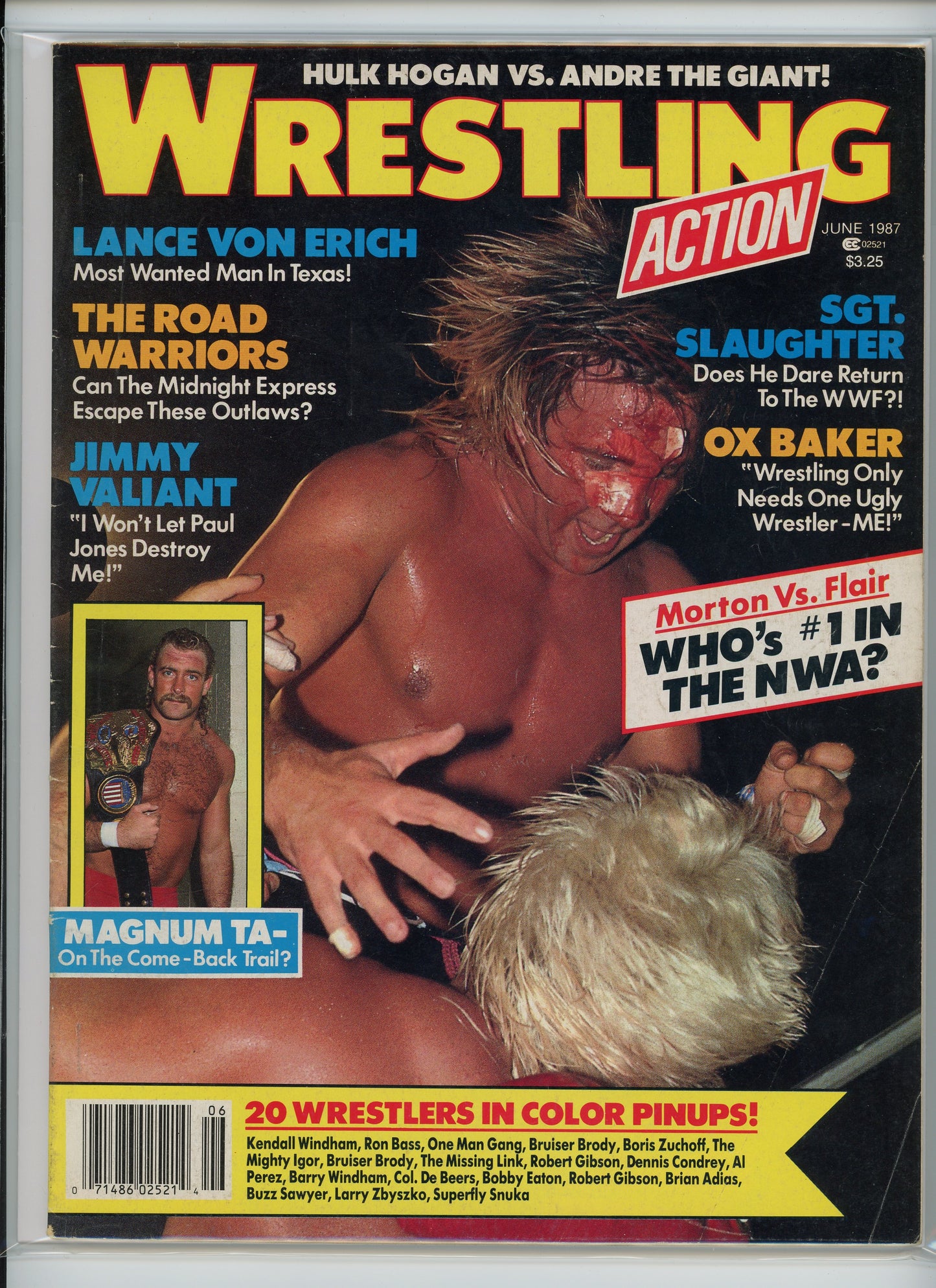 Wrestling Action Magazine (June 1987) Morton Vs. Flair