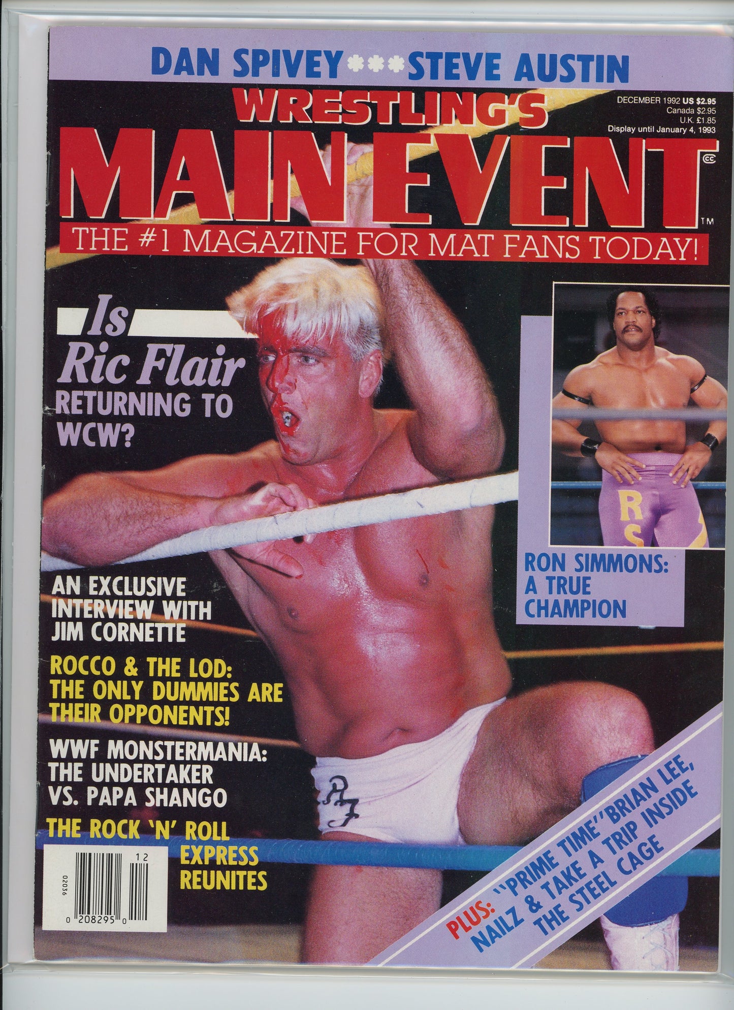 Wrestling's Main Event Magazine (December 1992) Ric Flair