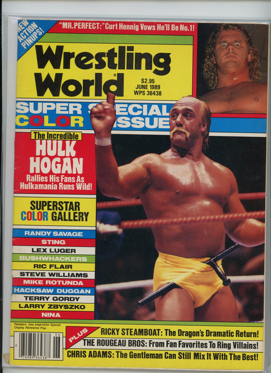 Wrestling World Magazine Super Special Colour Issue (June 1989) Hulk Hogan