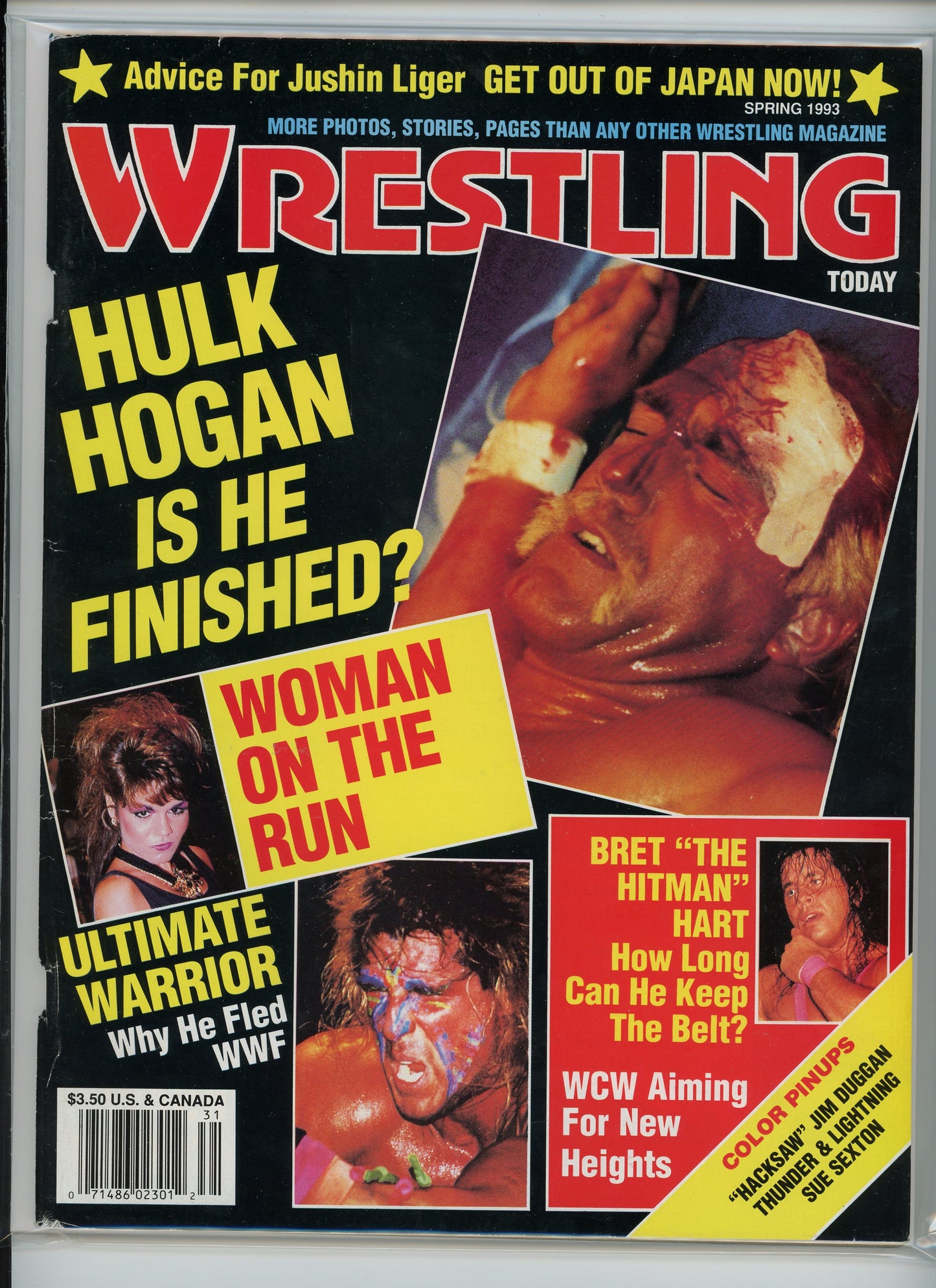 Wrestling Today Magazine (Spring 1993) Hulk Hogan, Ultimate Warrior