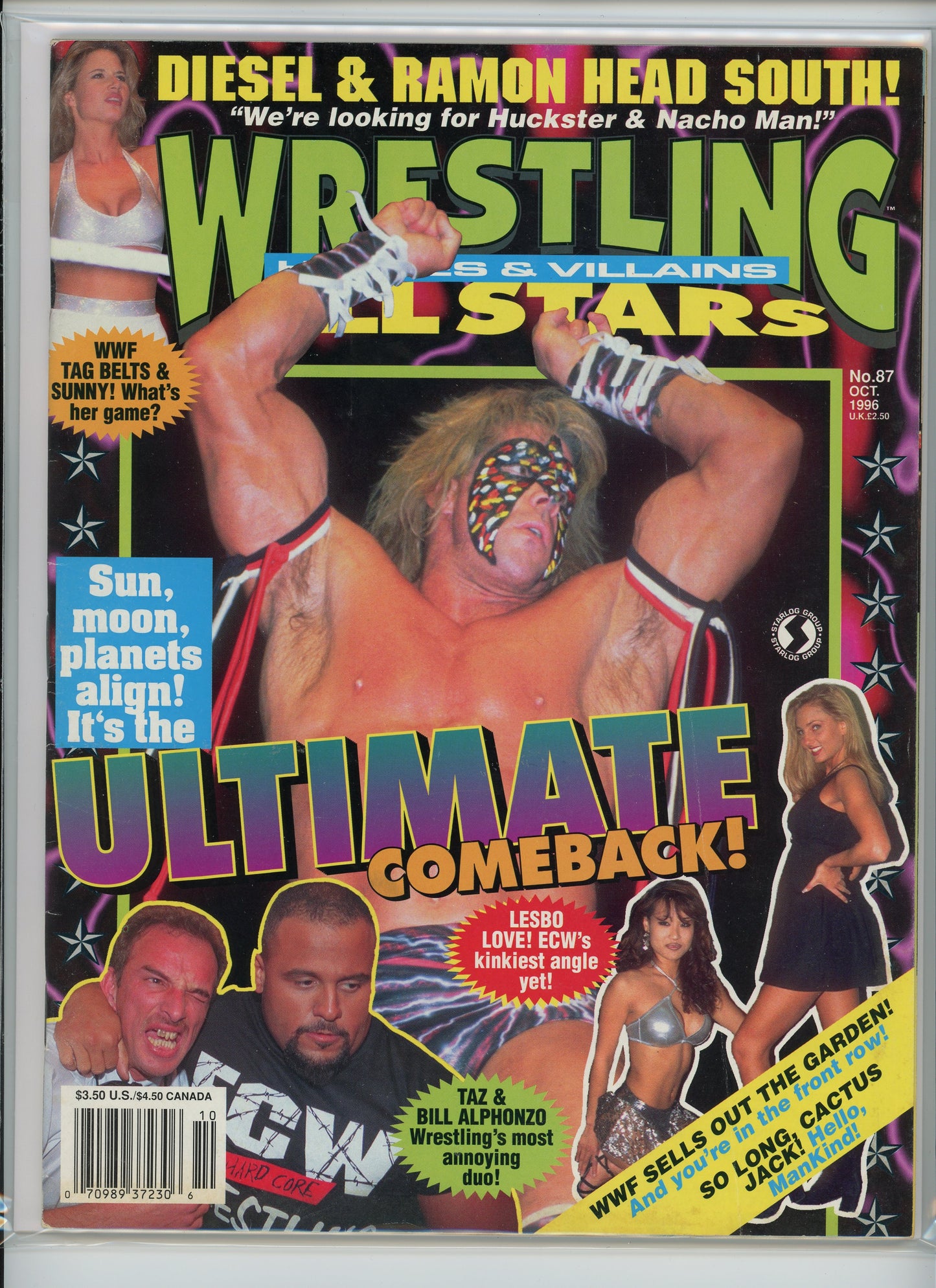 Wrestling All Star Magazine Heroes & Villains (October 1987)