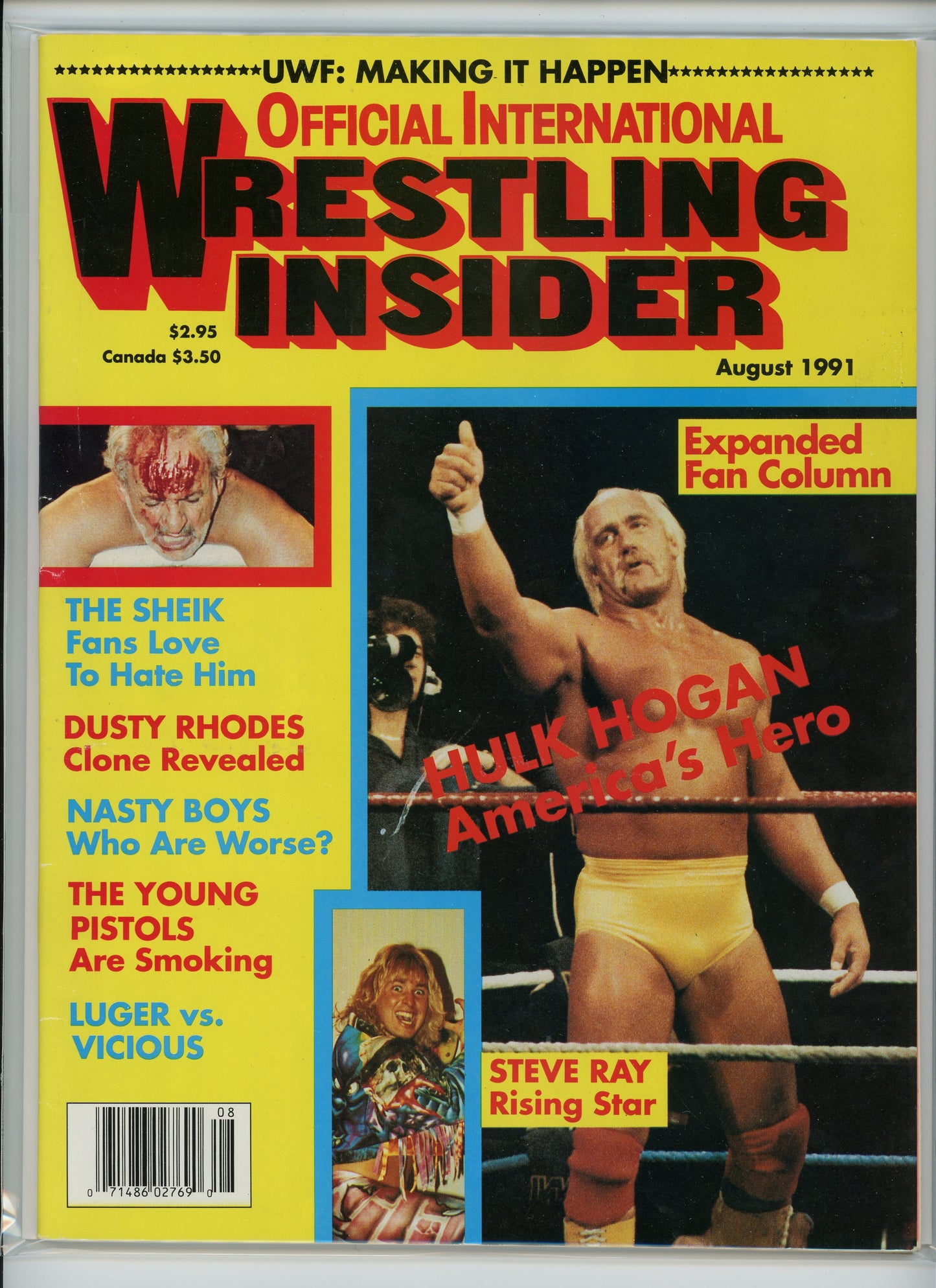 Wrestling Insider Magazine (August 1991) Hulk Hogan