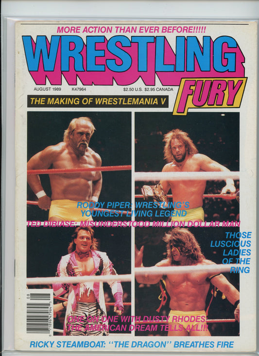 Wrestling Fury Magazine August (1989) The Making of Wrestlemania V