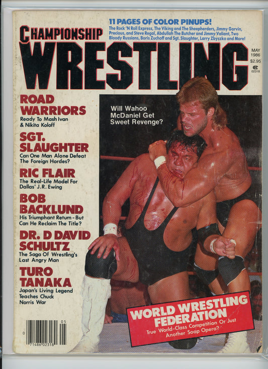 Championship Wrestling Magazine (May 1986) Wahoo McDaniel