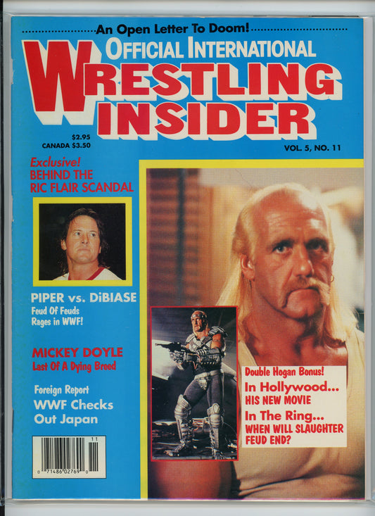 Wrestling Insider Magazine Vol. 5 No. 11 Hulk Hogan