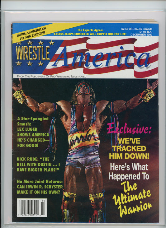 Wrestle America Magazine (December 1993) The Ultimate Warrior