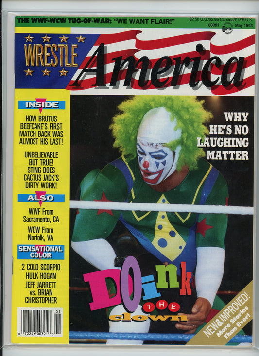 Wrestle America Magazine (May 1993) Doink the Clown