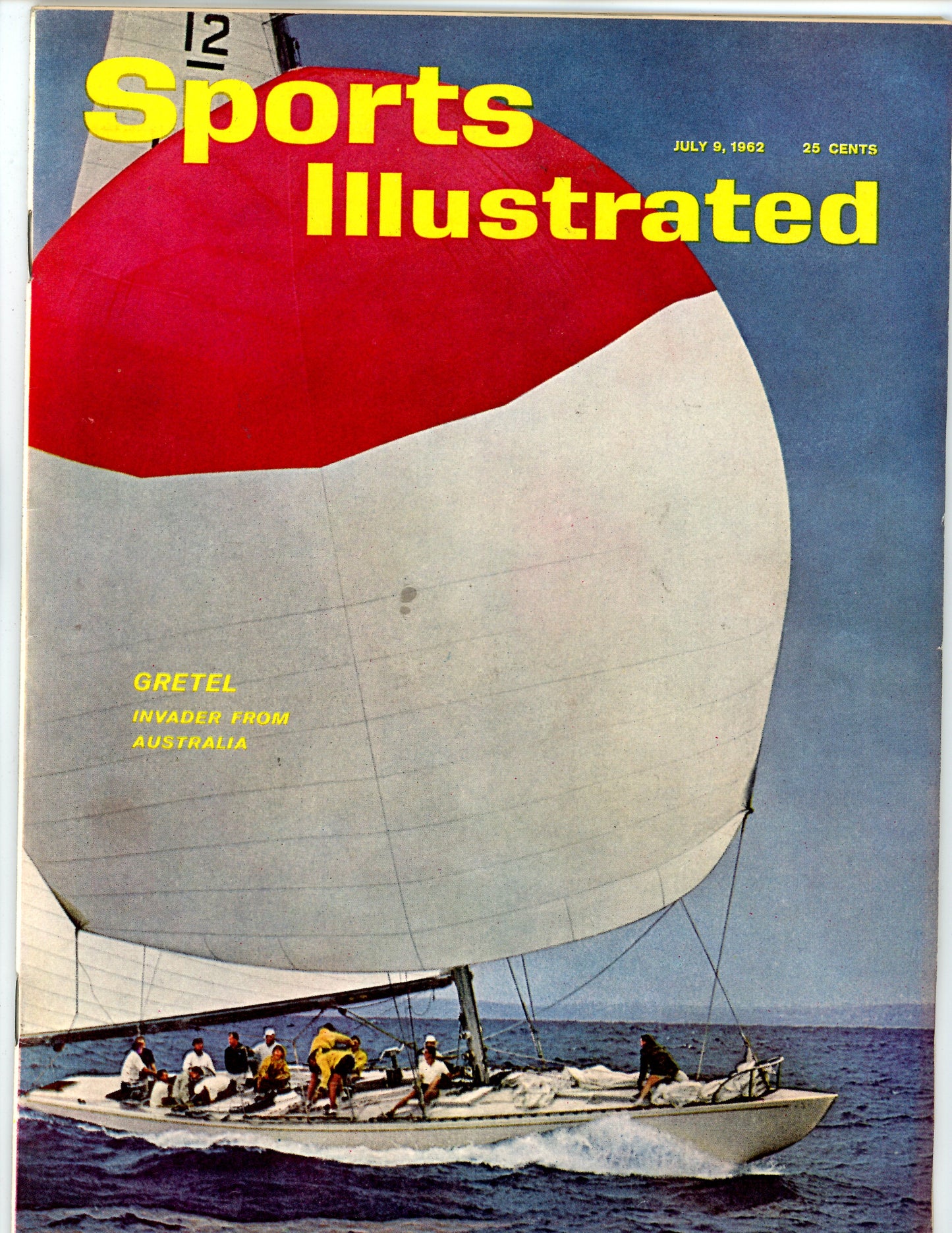 Sports Illustrated Vintage Magazine Rare Newsstand Edition (July 9, 1962) Australia Sailing