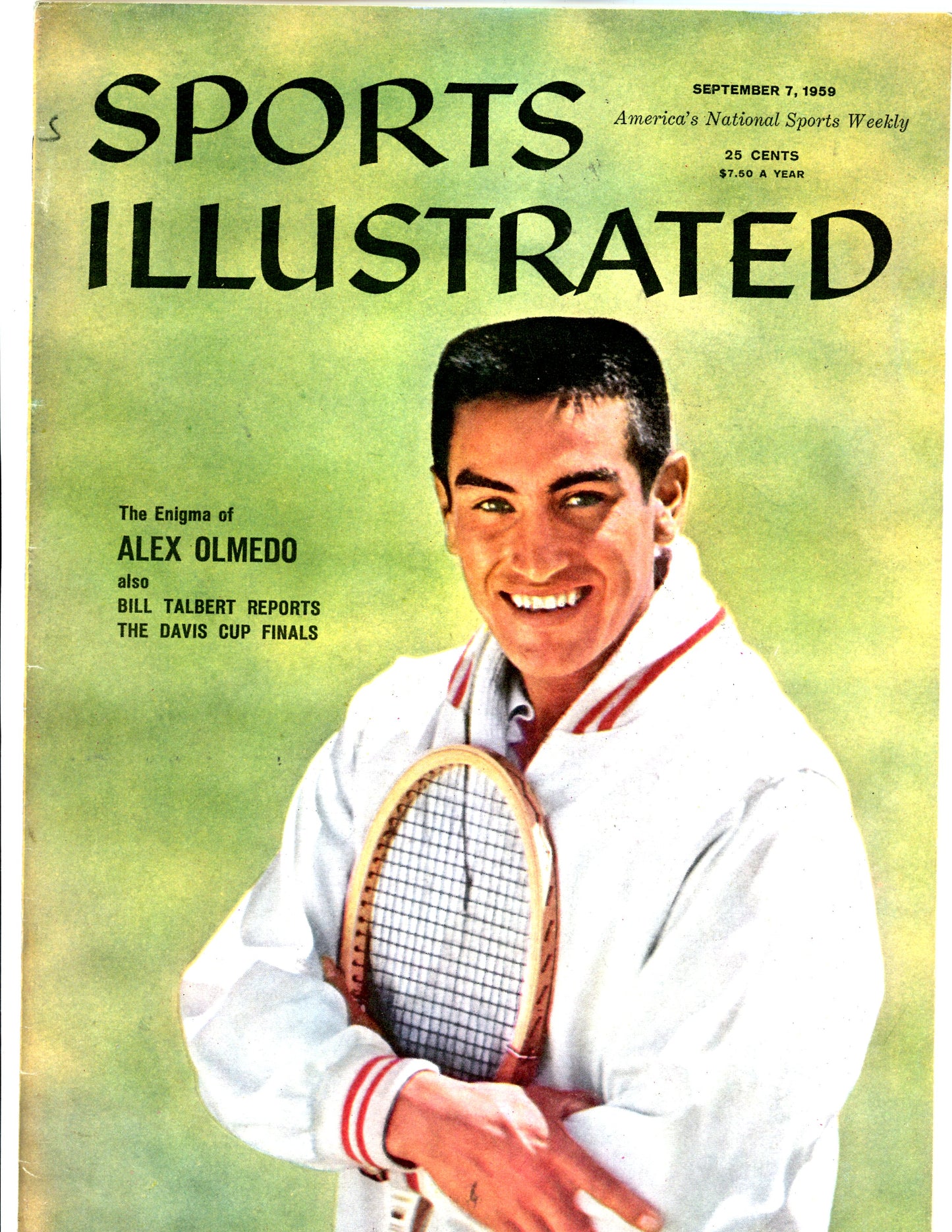 Sports Illustrated Vintage Magazine Rare Newsstand Edition (September 7, 1959) Alex Olmedo