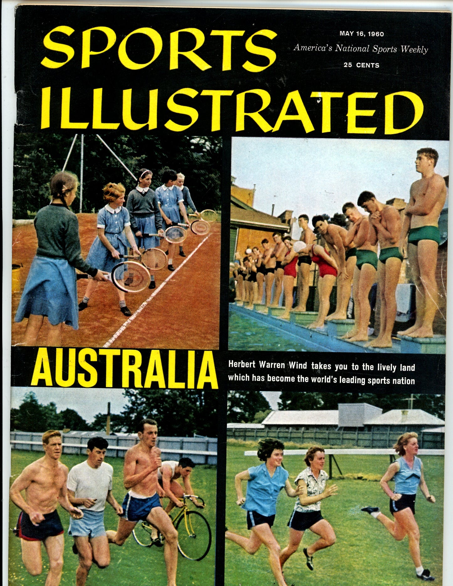 Sports Illustrated Vintage Magazine Rare Newsstand Edition (May 16, 1960) Australia