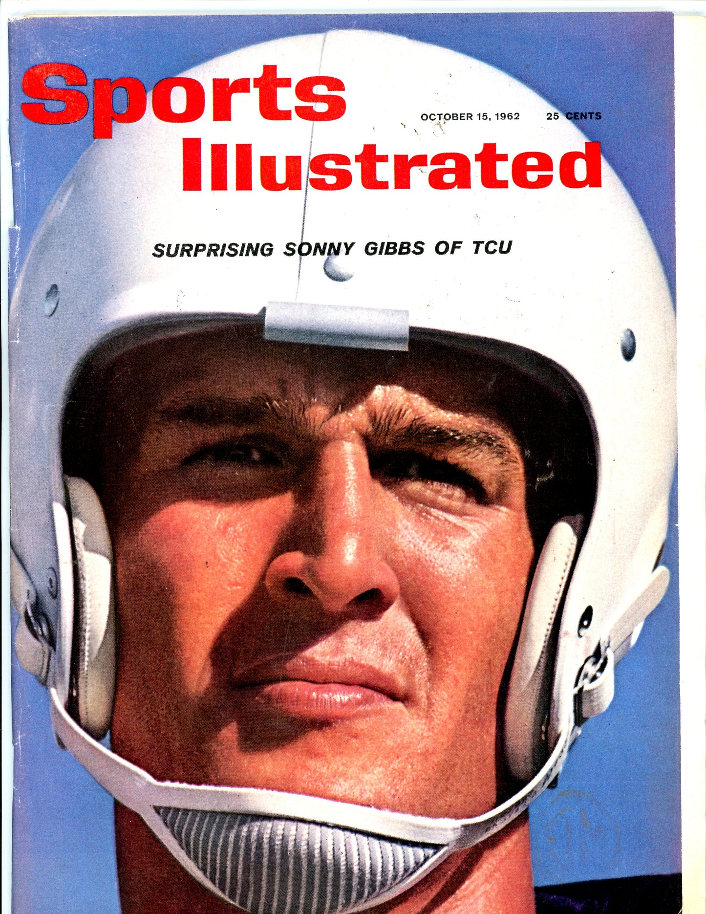 Sports Illustrated Vintage Magazine Rare Newsstand Edition (October 15, 1962) Sonny Gibbs