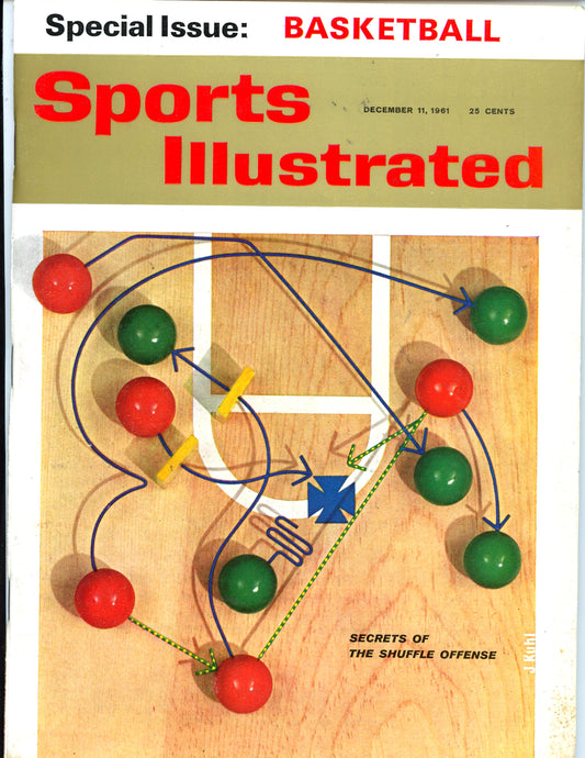 Sports Illustrated Vintage Magazine Rare Newsstand Edition (December 11, 1961) Basketball