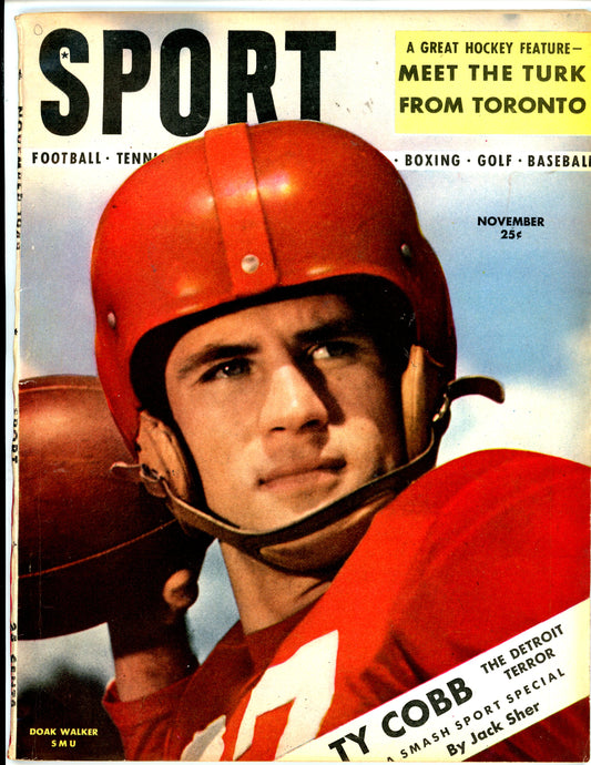 Sport Vintage Magazine Rare Newsstand Edition (November, 1948) Doak Walker, Ty Cobb