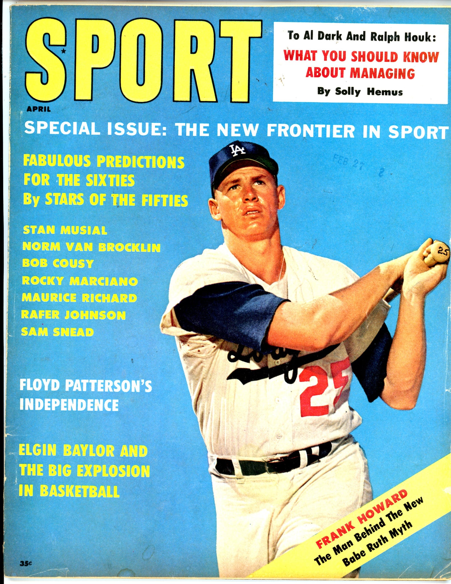 Sport Vintage Magazine Rare Newsstand Edition (April, 1961)