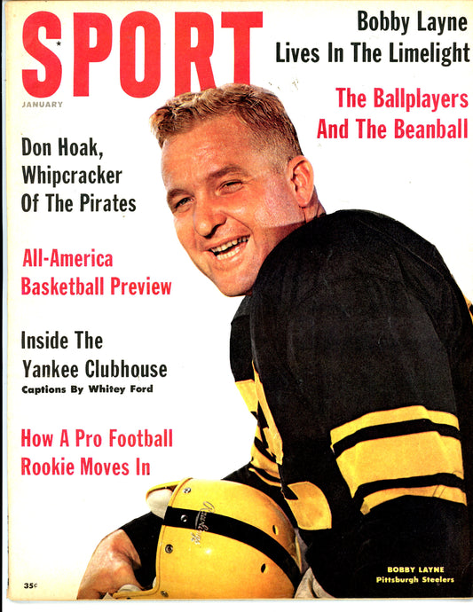 Sport Vintage Magazine Rare Newsstand Edition (January, 1961) Bobby Layne