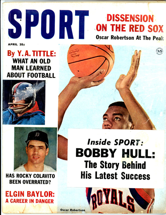 Sport Vintage Magazine Rare Newsstand Edition (April, 1964) Oscar Robertson, Bobby Hull