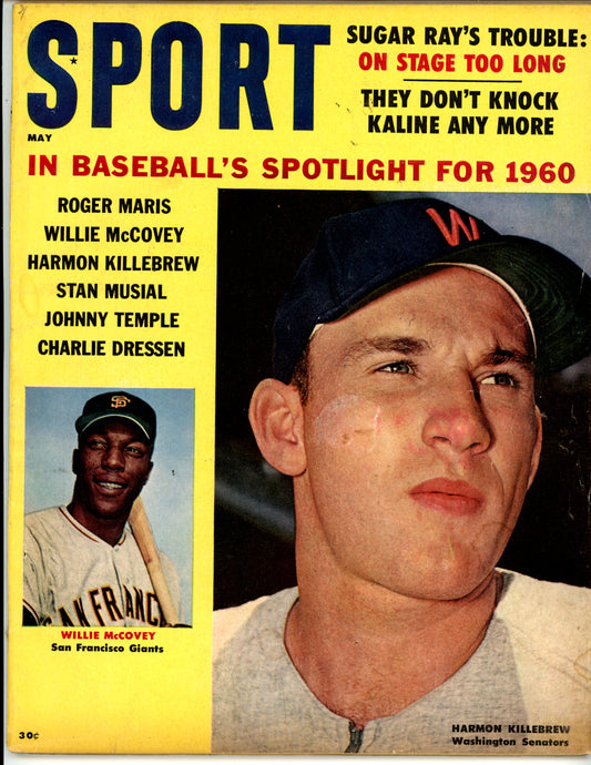 Sport Vintage Magazine Rare Newsstand Edition (May, 1960) Harmon Killebrew