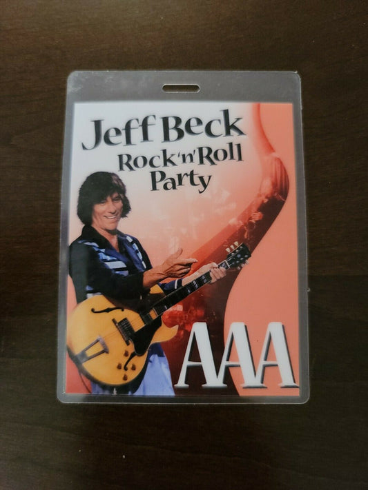 Jeff Beck 2010, Original Backstage All Access Pass Concert Ticket