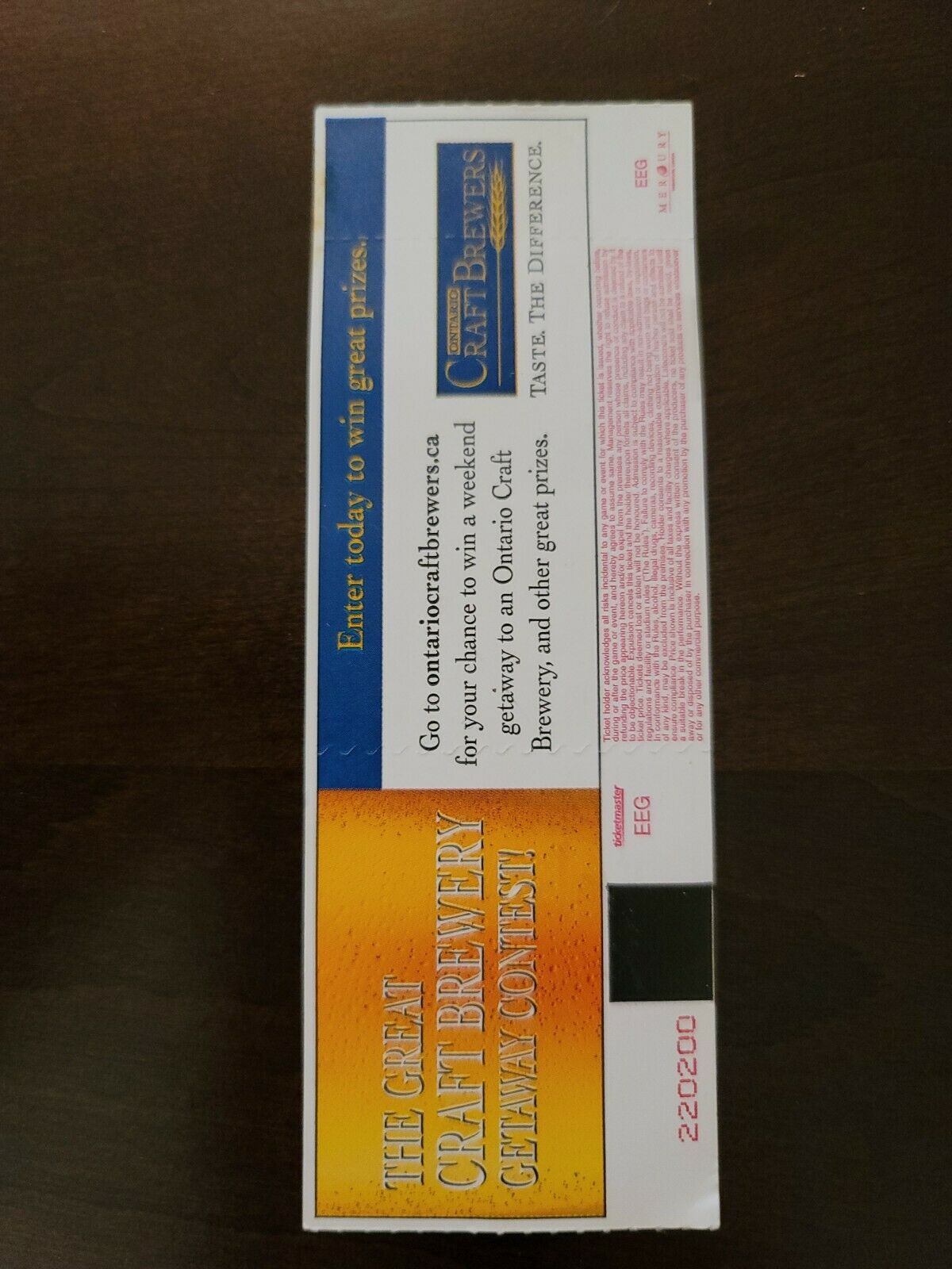 KMFDM 2005, Toronto Phoenix Theater Original Concert Ticket Stub